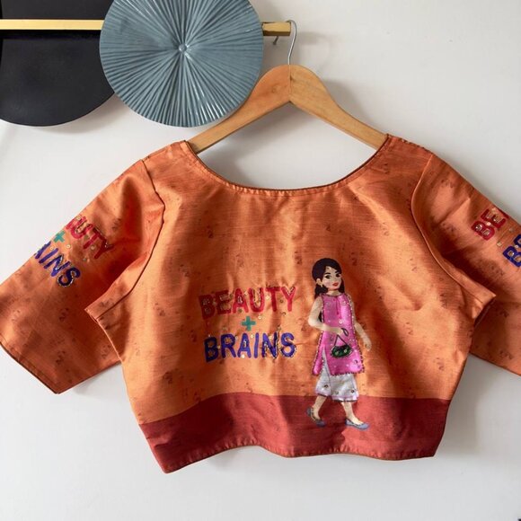 BEAUTY+BRAIN HAND WORK BLOUSE - Picture 2 of 5